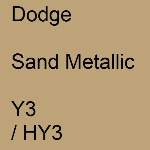 Dodge, Sand Metallic, Y3 / HY3.